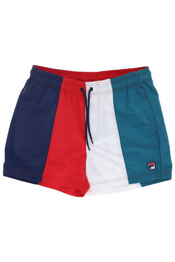 Pantalones Cortos Fila Hombre Azul Marino / Multicolor - Strung Swim - España 592068FXY